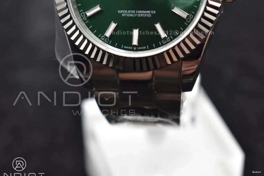 on 904L 1:1 Sundust Green Oyster Steel Dial 41 Best 126334 Edition SA3235 DIWF DateJust Bracelet 1115